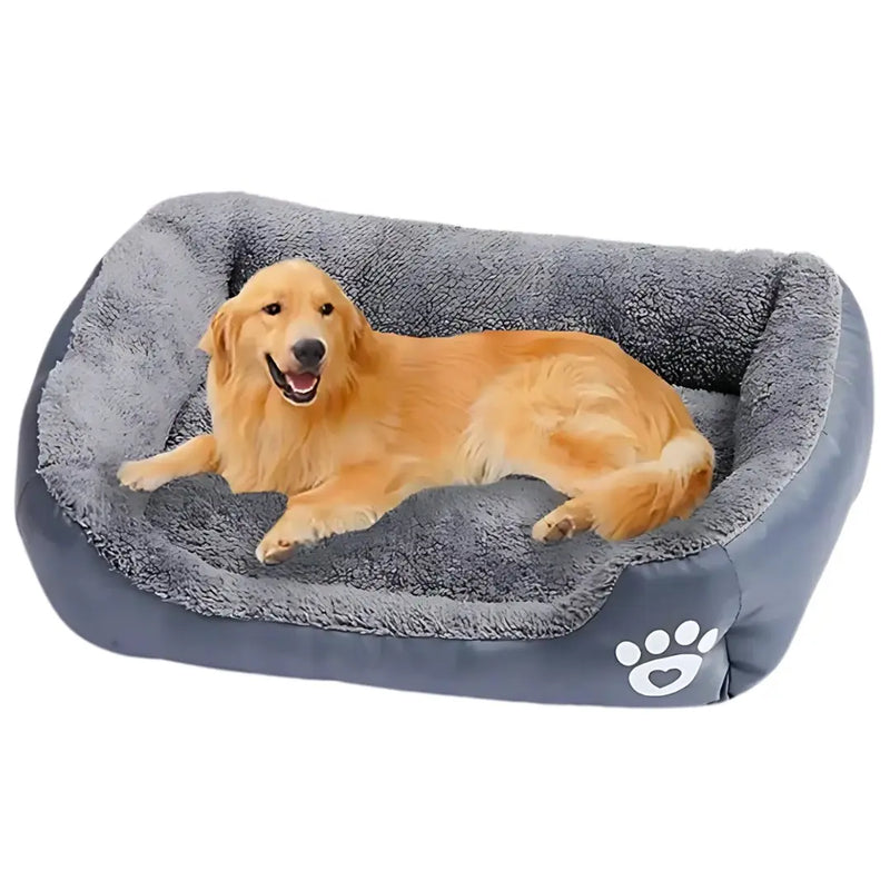 Large Dog Bed Kenner Square Plush - DreammyDoggie