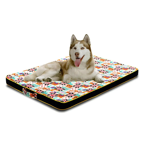 Large Dog Mattress Comfort Vibrant Design - DreammyDoggie