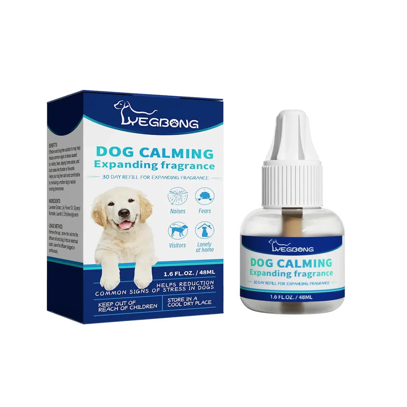 The calming properties of our formula help to alleviate stress and anxiety in dogs. Whether it’s due to separation anxiety, loud noises, or changes in the environment, our liquid provides a sense of calm and security - DreammyDoggie