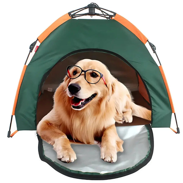 Portable Waterproof Dog Tent Folding With Cushion - DreammyDoggie